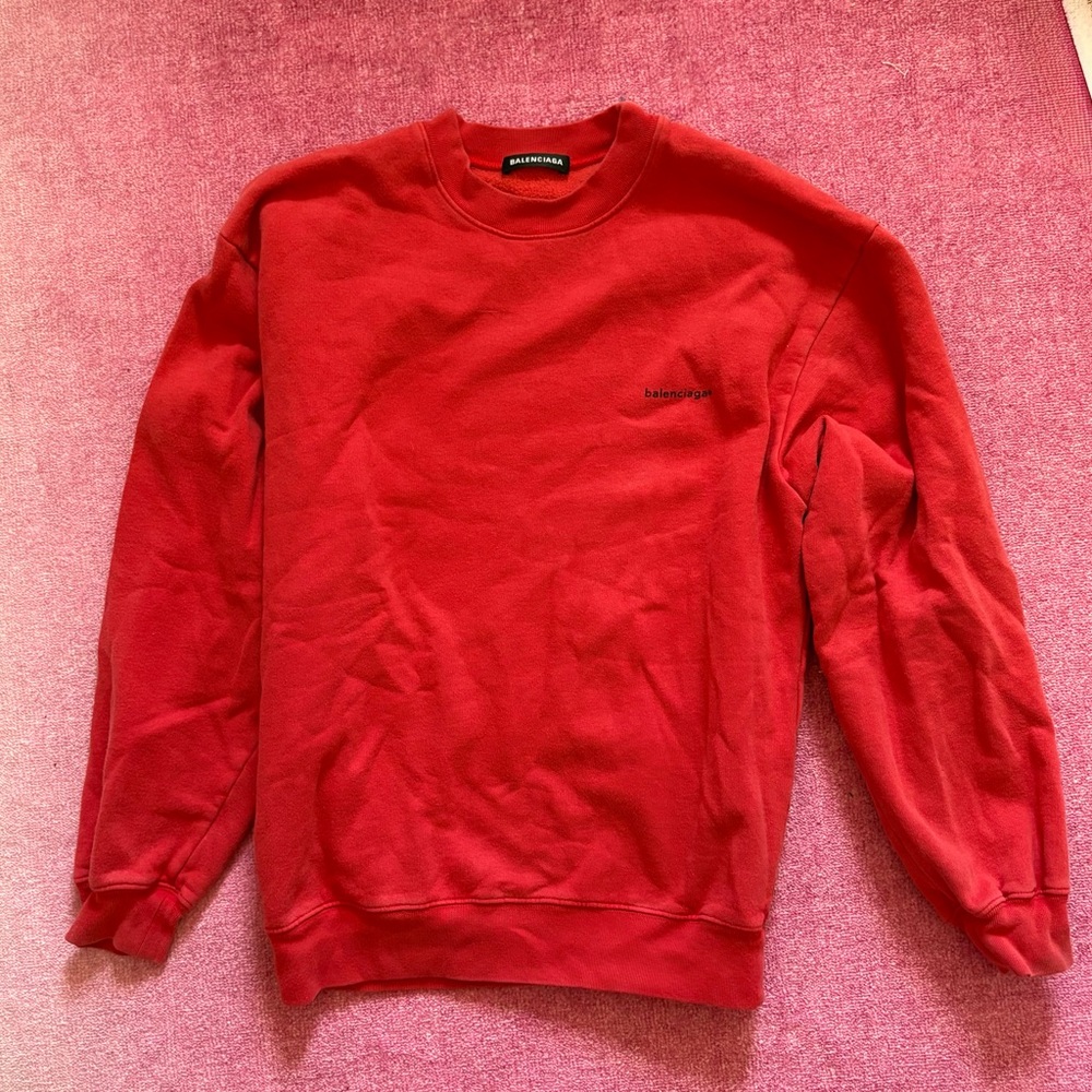 Balenciaga Red sweatshirt